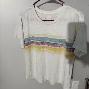 Altar'd State Multicolor Striped Short Sleeve Tee